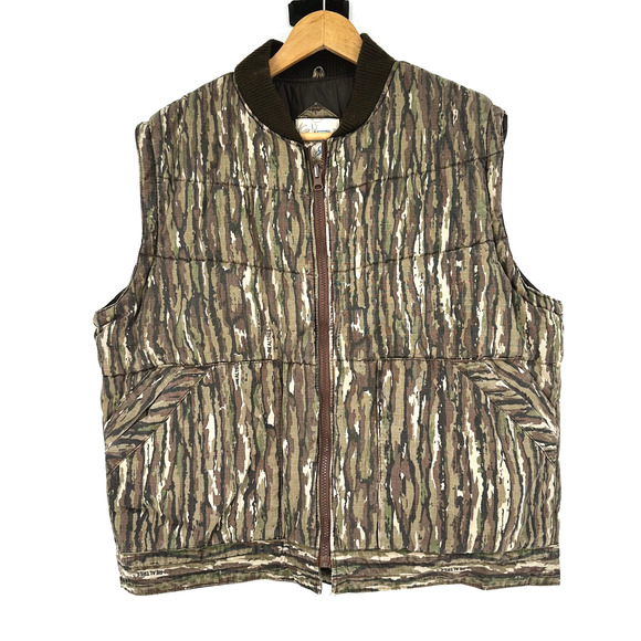 Trophy CLub Other - VTG 90s Trophy Club Realtree Camo Puffer Zip Up Vest Mens Large Hunting Outdoors